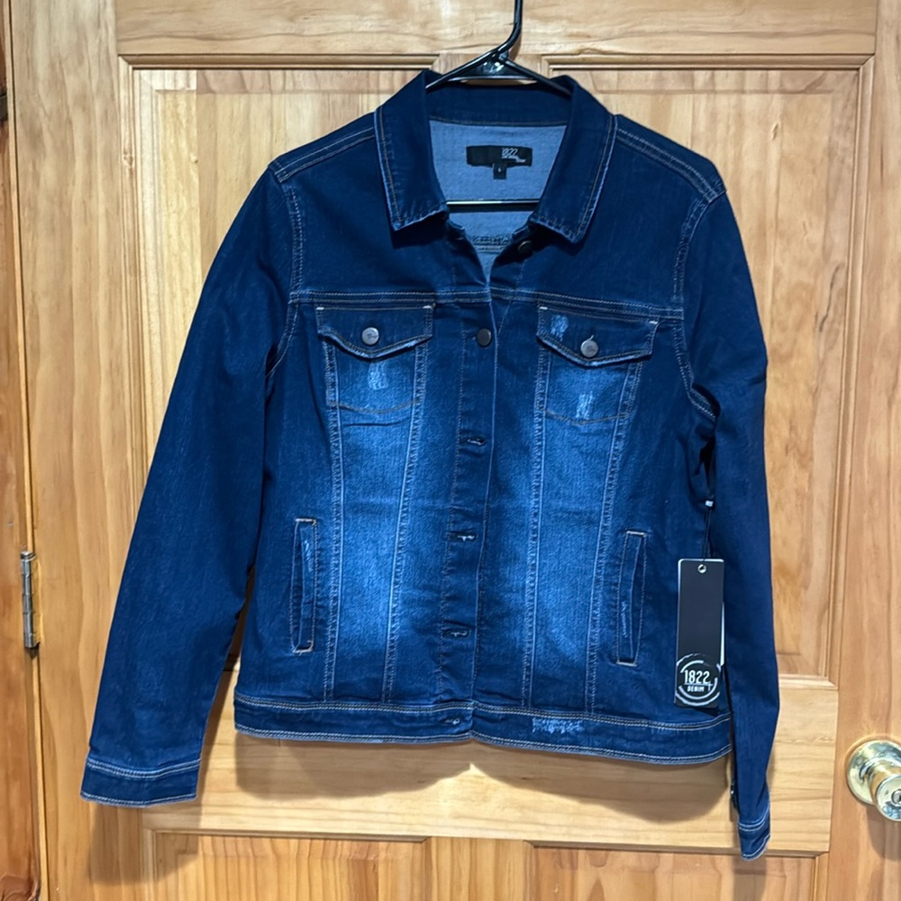 Brand new large jean jacket